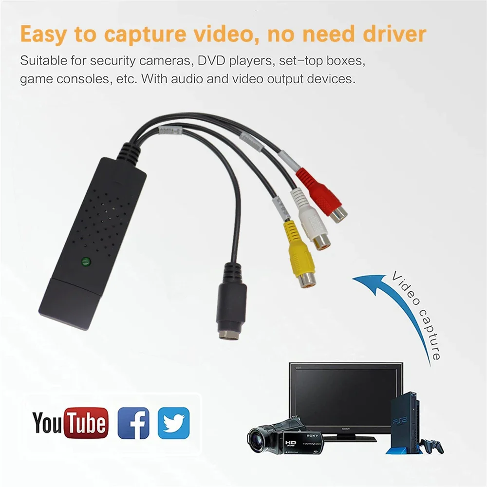 USB2.0 Audio Video Capture Car - огляд і ціна Audio Cable Rca