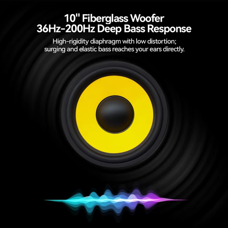 10 Inch Powered Deep Bass Subw - огляд і ціна Subwoofer