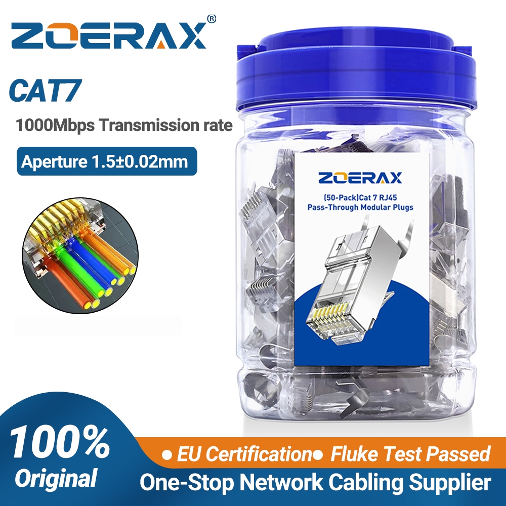 ZoeRax 50-Pack Shielded RJ45 C - огляд і ціна Rj45 Jack
