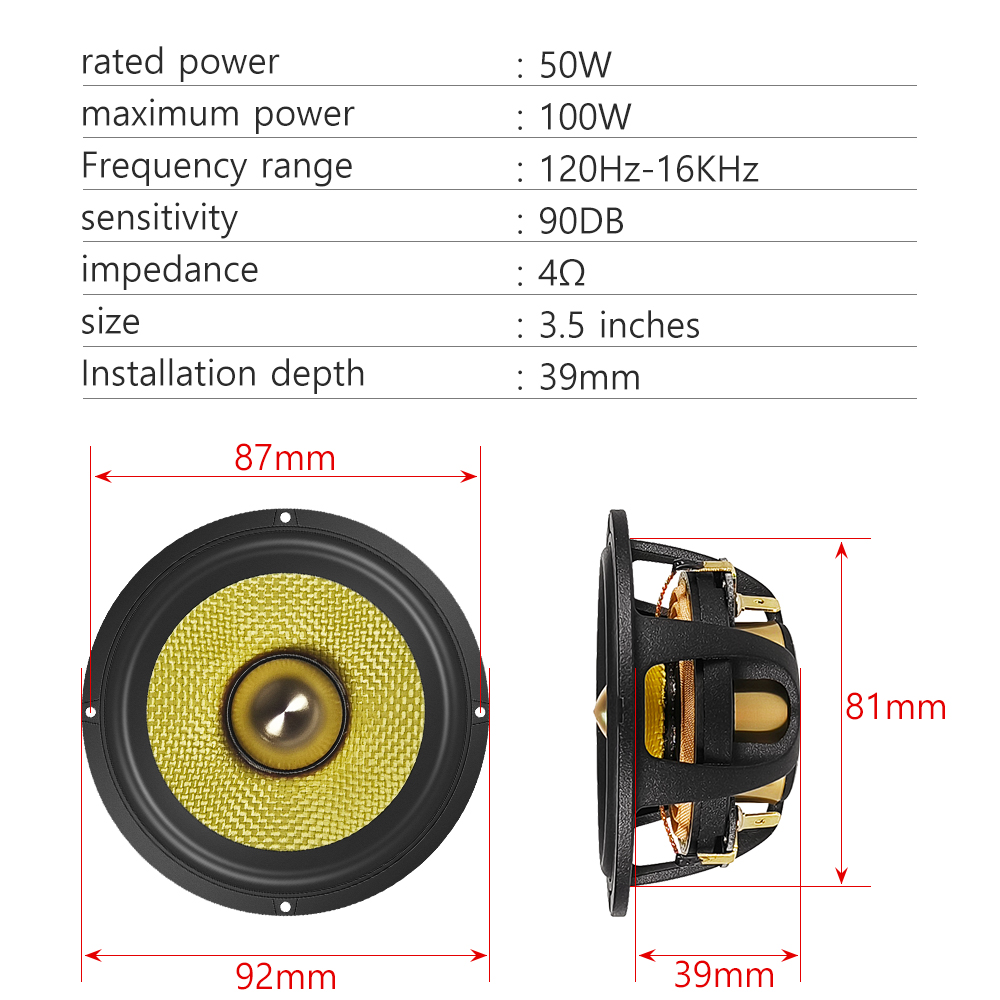 3.5 Inches Bullet Guided Mid-R - огляд і ціна Speaker Driver