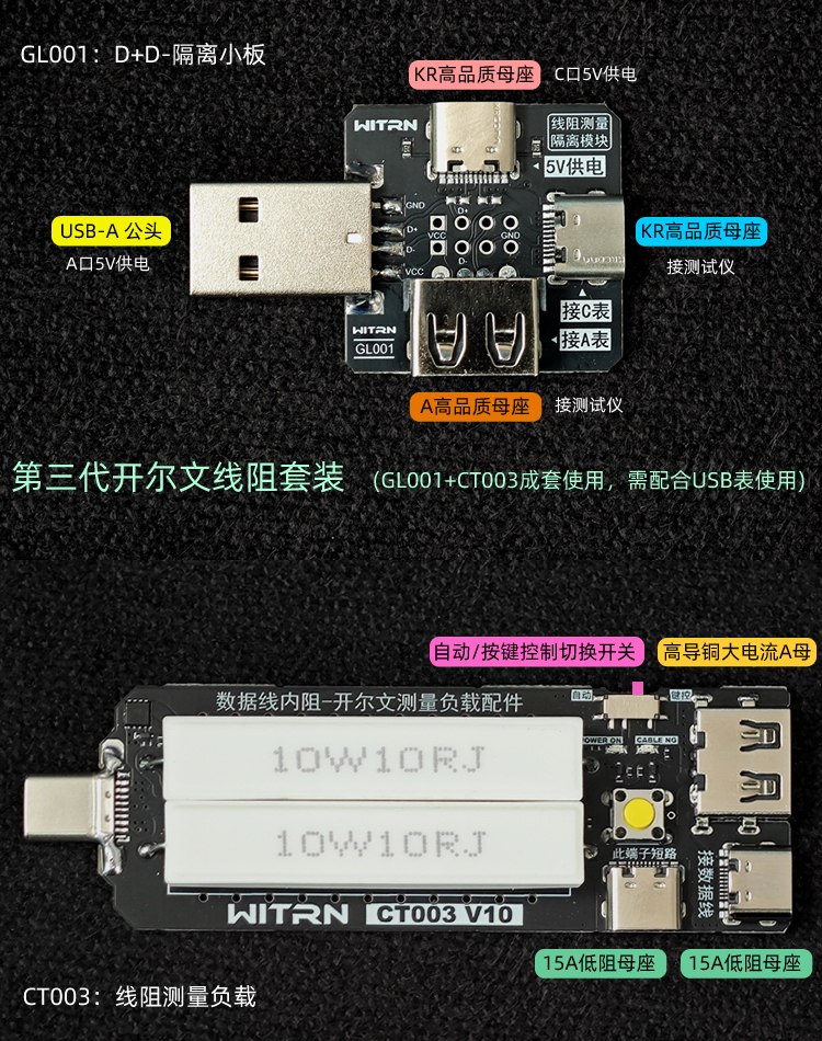 WITRN USB-C Electronic Load Pu - огляд і ціна Dac Board